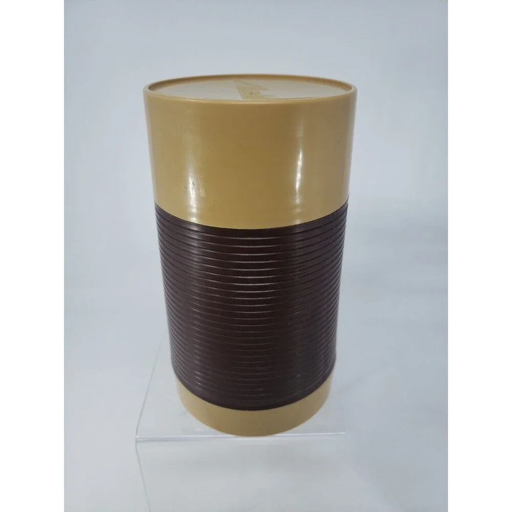 Aladdin Wide Mouth Vintage 1970's Brown Tan Insulated  Food Storage Container